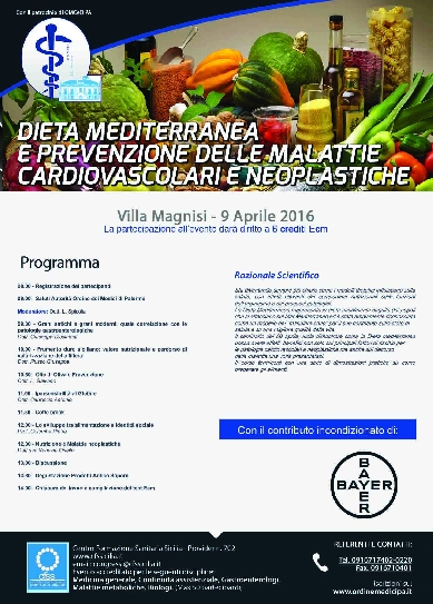 Dieta mediterranea e prevenzione delle malattie cardiovascolari e neoplastiche