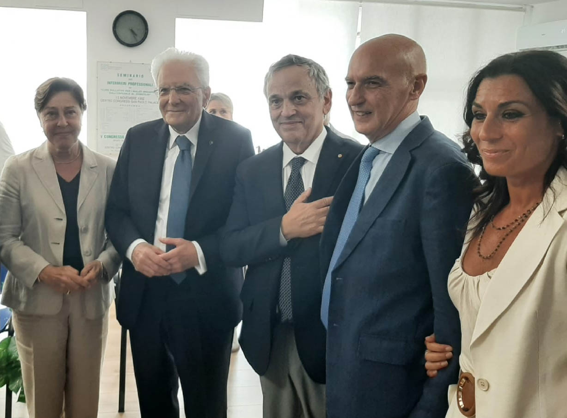 PALERMO, IL PRESIDENTE MATTARELLA VISITA IL CENTRO DI CURE PALLIATIVE SAMOT