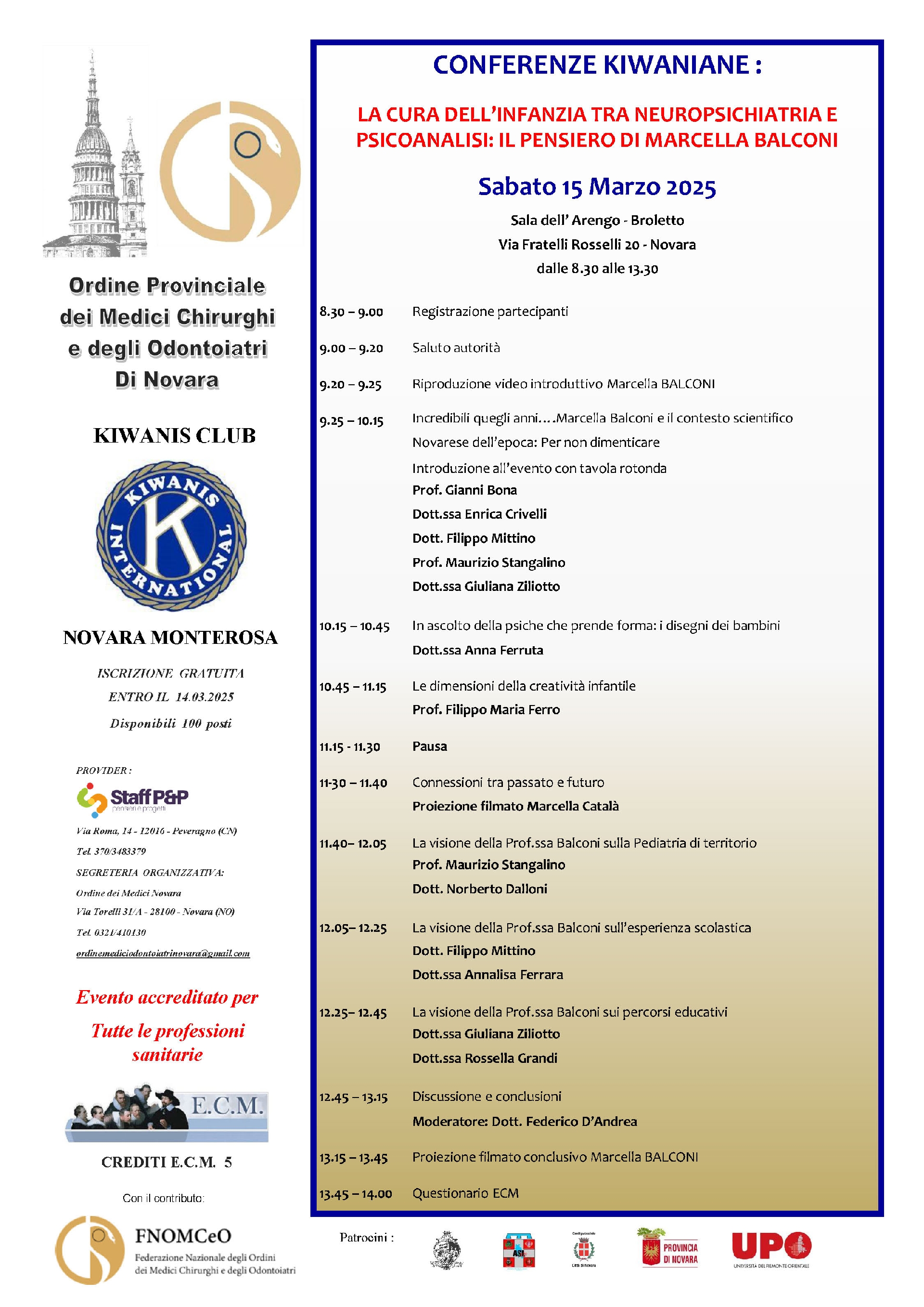 Diretta Streaming - Kiwanis - LA CURA