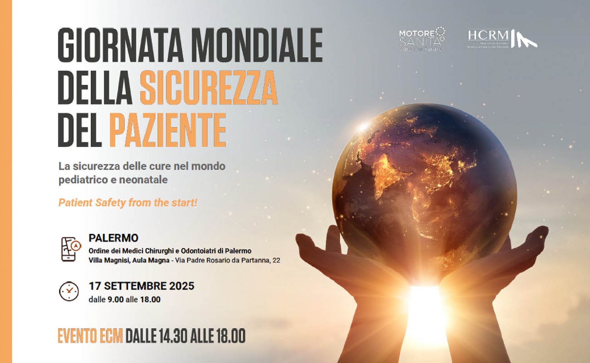 GIORNATA MONDIALE DELLA SICUREZZA DEL PAZIENTE: PATIENT SAFETY FROM THE START!
