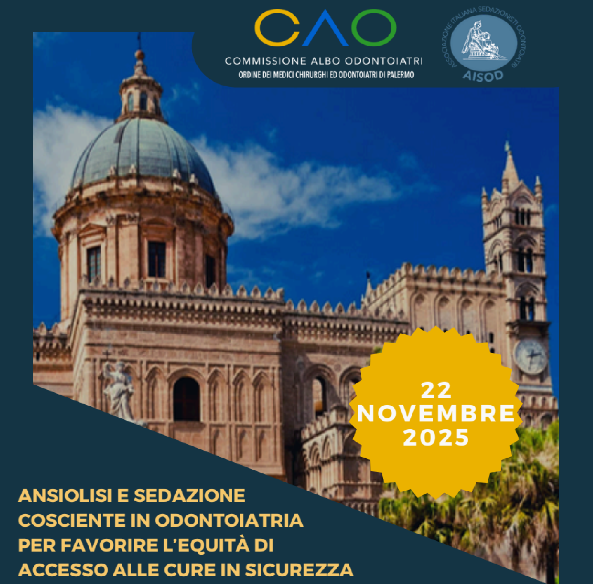 ANSIOLISI E SEDAZIONE COSCIENTE IN ODONTOIATRIA PER FAVORIRE L’EQUITÀ DI ACCESSO ALLE CURE IN SICUREZZA 