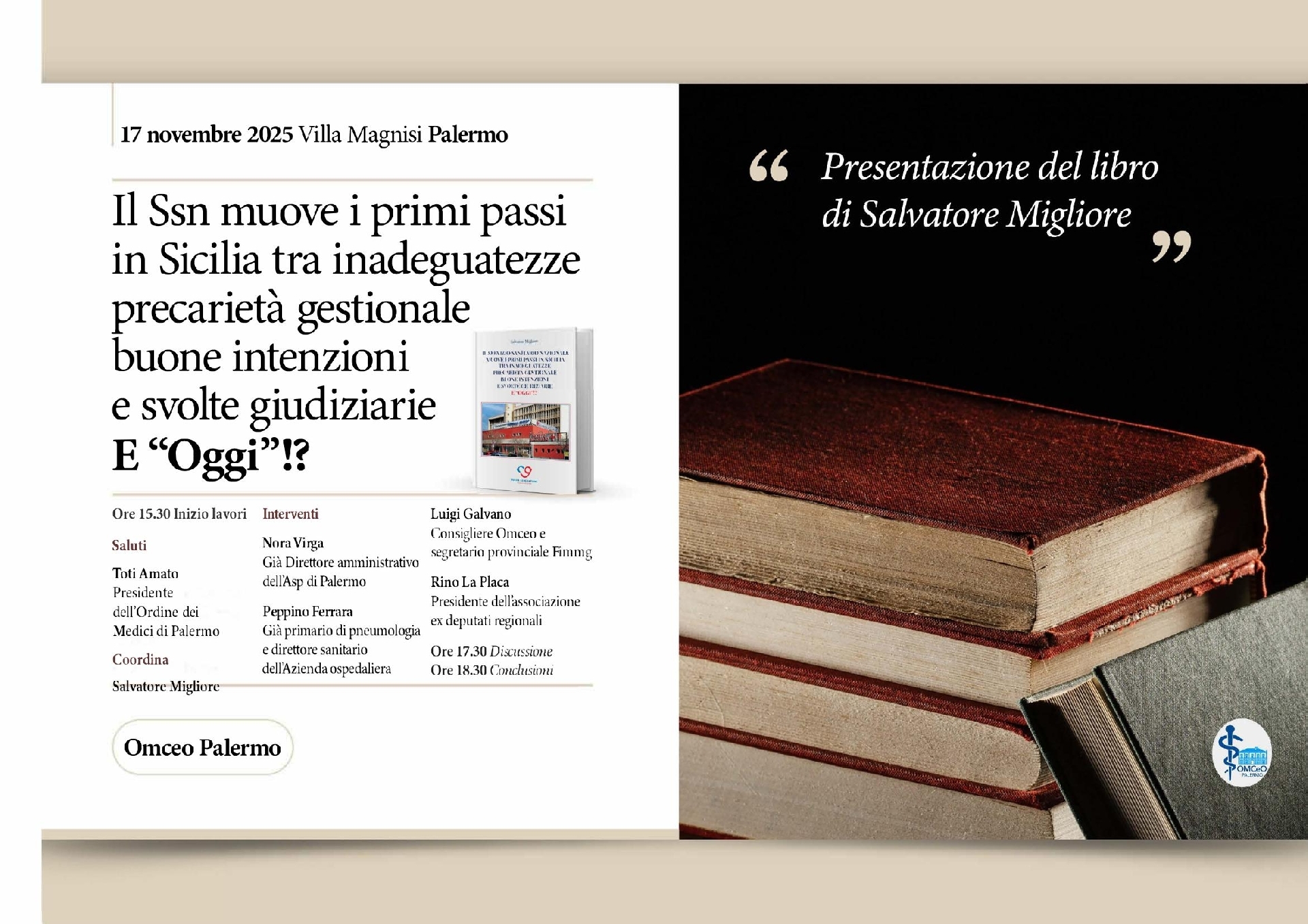 La sanità siciliana ieri e oggi nel nuovo volume di Salvatore Migliore