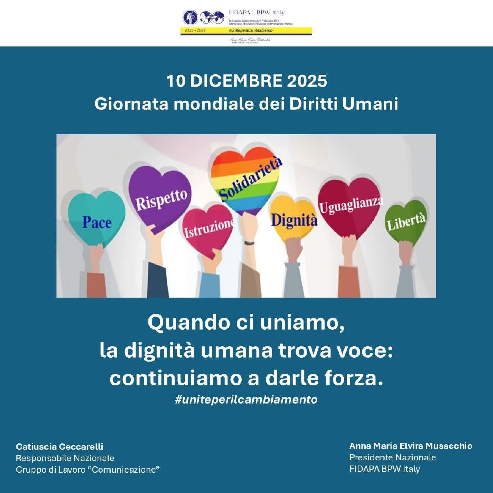 Giornata mondiale dei Diritti Umani