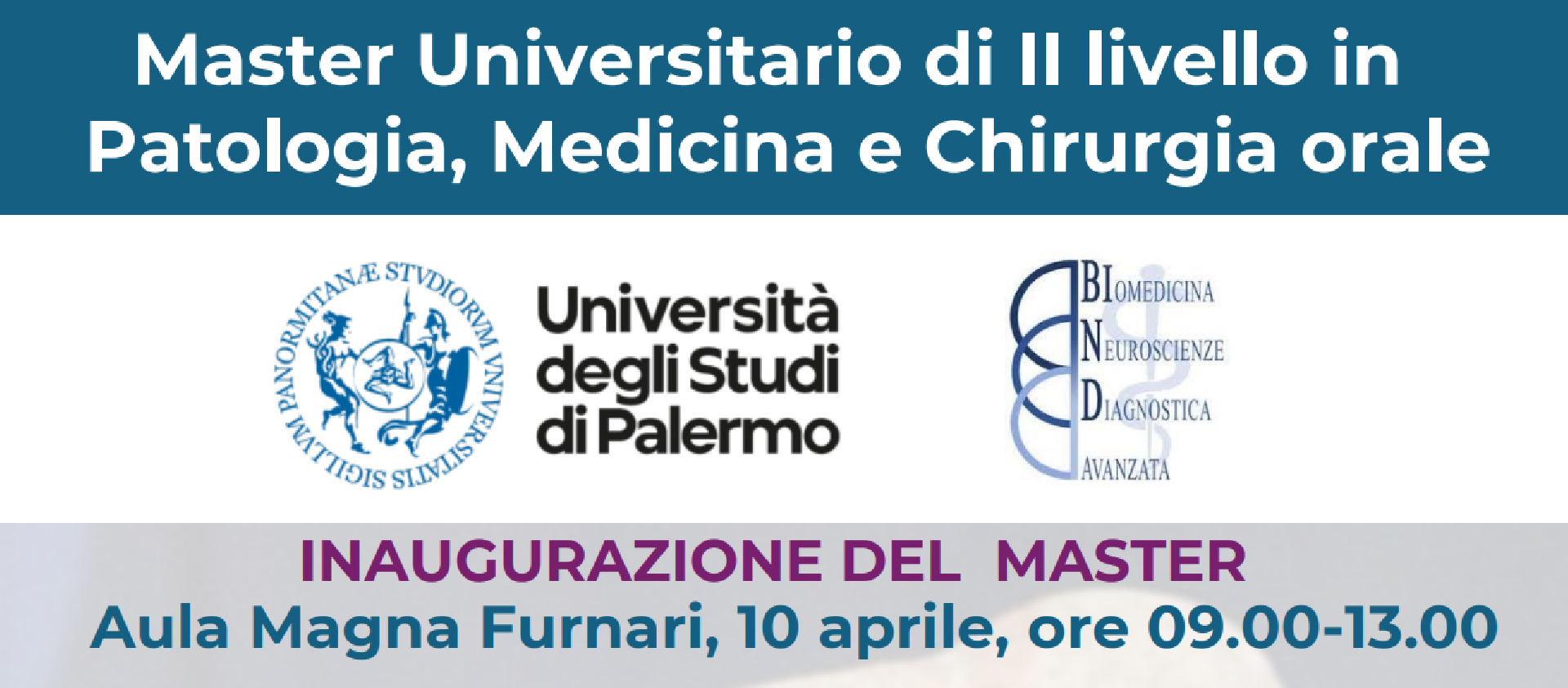 10 aprile 2026 inaugurazione del master