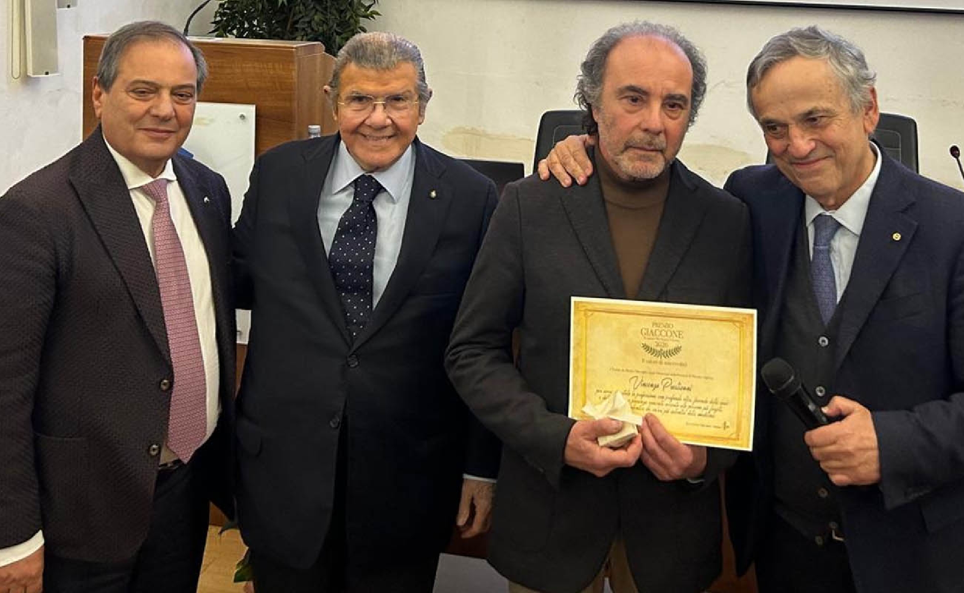 Premio Giaccone 2026, a Prestianni il riconoscimento per la cura dei più